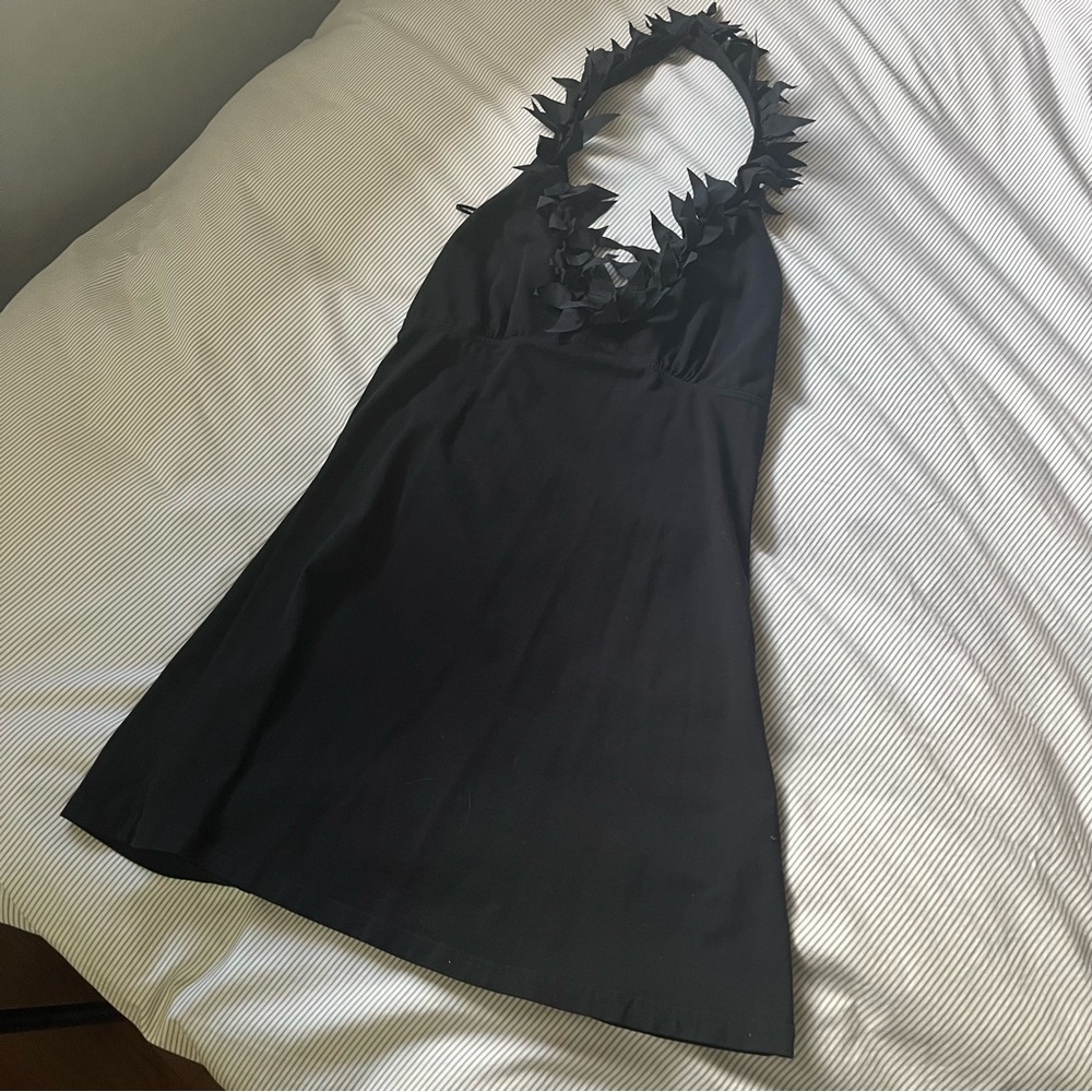 Anne Fontaine Black Halter Celestia top